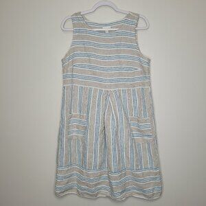 knee length dresses for ladies Viscose-Linen Flounce-Hem Mini Dress – Banana Republic main image 1